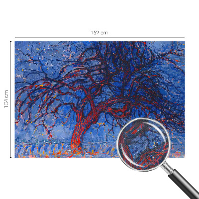 Peel and stick wall mural for bedroom with a flame tree design