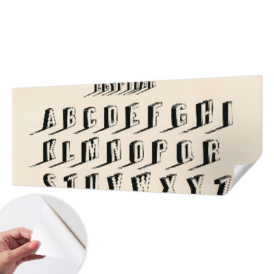 Peel and stick wall mural for kids' room Vintage vibe