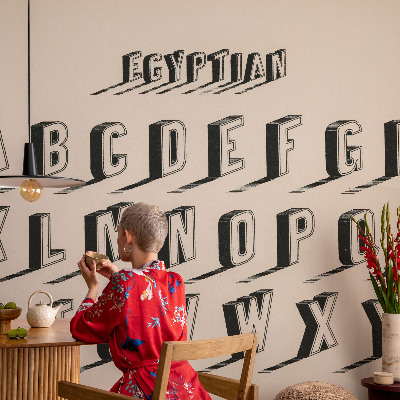 Peel and stick wall mural for kids' room Vintage vibe