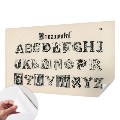 3D wall mural Decorative letters