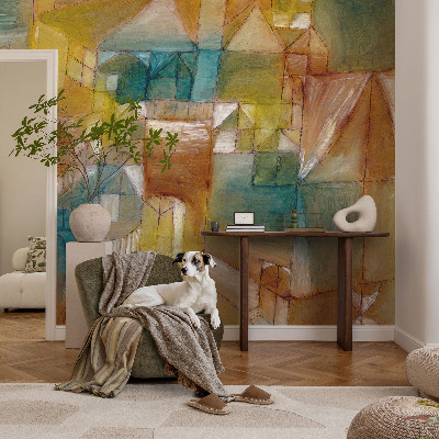 Nursery wall mural Geometric structures