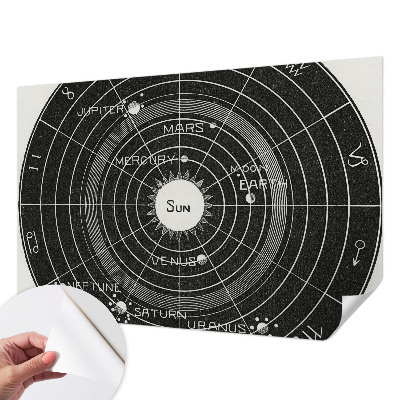 Baby room wall mural Cosmic diagram