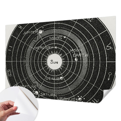 Baby room wall mural Cosmic diagram