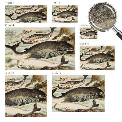 Peel and stick wallpaper mural Sea giants