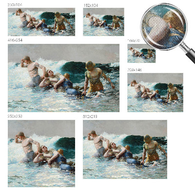 Removable wall mural wallpaper featuring a naval combat scene