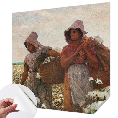 Peel and stick wall mural for living room Working in the field