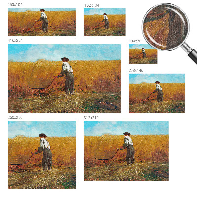 Peel and stick wall mural for bedroom Harvest in the sun