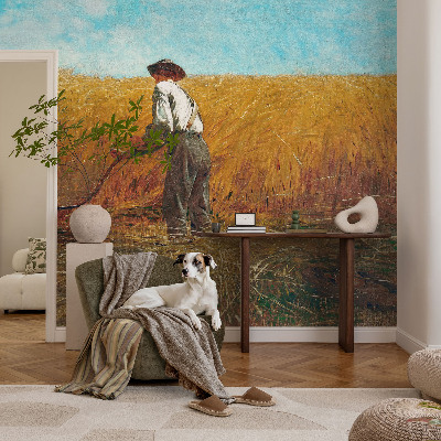 Peel-and-stick wall mural featuring the 