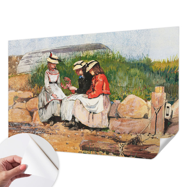 3D wall mural with a summer vacation scene