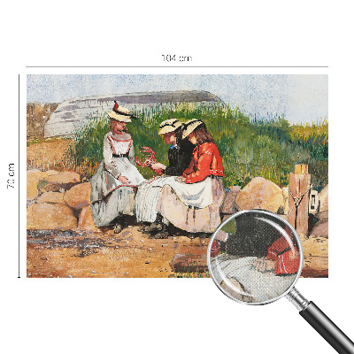 3D wall mural with a summer vacation scene