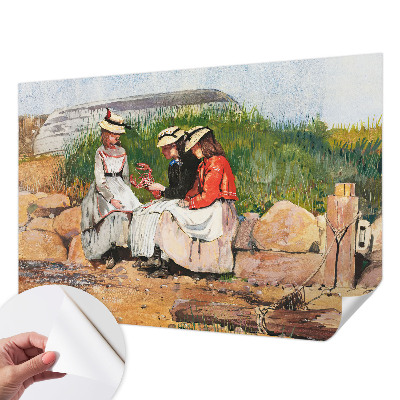 3D wall mural with a summer vacation scene