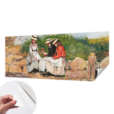 3D wall mural with a summer vacation scene