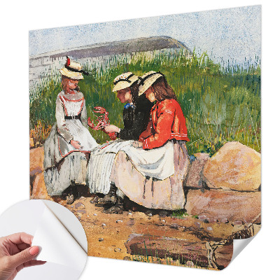 3D wall mural with a summer vacation scene