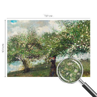 3D photo wallpaper mural with a spring scene