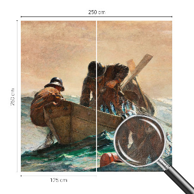 Nursery wall mural with a sea adventure motif
