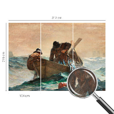 Nursery wall mural with a sea adventure motif