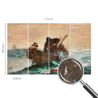 Nursery wall mural with a sea adventure motif