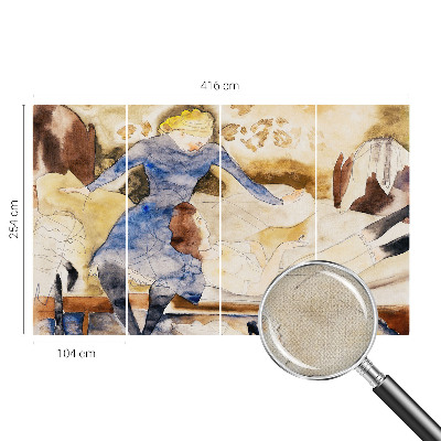 Children's wall mural Feminine peace