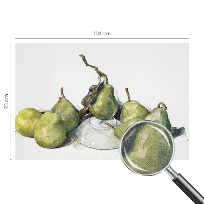 Baby room wall mural Watercolor pears