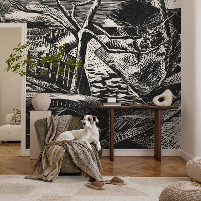 Self-adhesive wall mural Architectural landscape