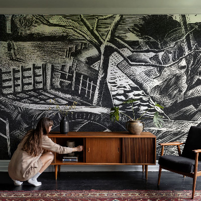Self-adhesive wall mural Architectural landscape