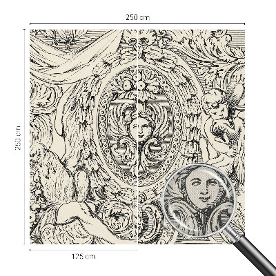 Removable wall mural A wealth of ornaments