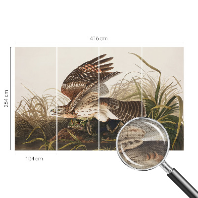 Peel and stick wall mural for living room featuring the Winged Beauty design