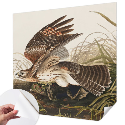 Peel and stick wall mural for living room featuring the Winged Beauty design