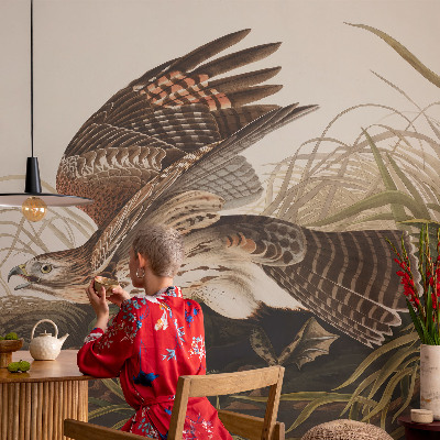 Peel and stick wall mural for living room Winged Beauty