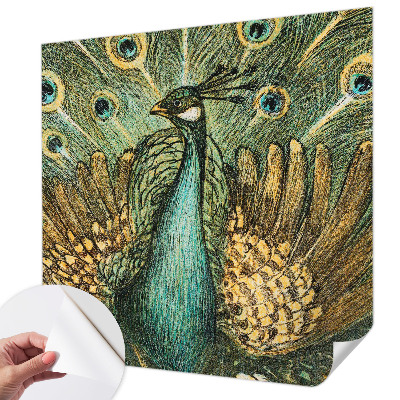 3D photo wallpaper mural Majestic peacock
