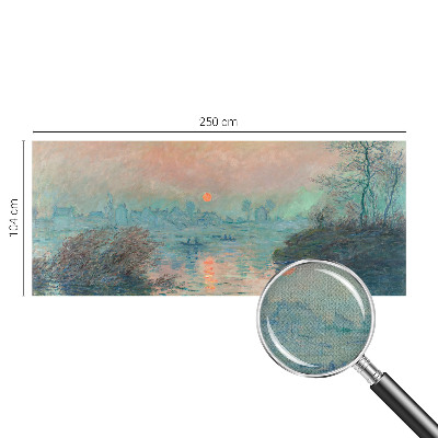Children's wall mural with an atmospheric twilight scene