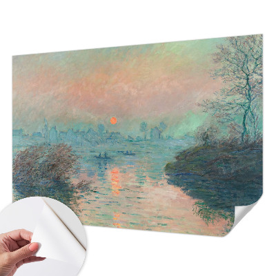 Children's wall mural with an atmospheric twilight scene