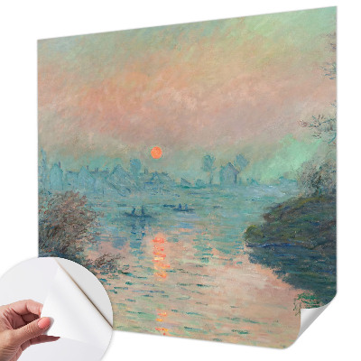 Children's wall mural with an atmospheric twilight scene