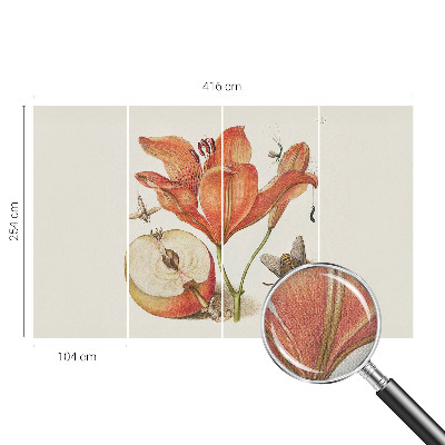 Self-adhesive wall mural Botanical illustration