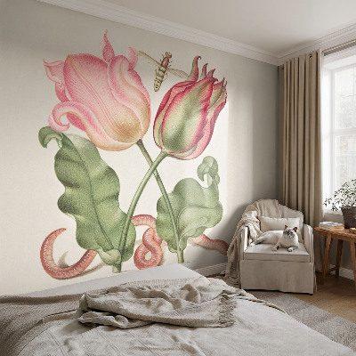 Peel and stick wall mural Tulip beauty