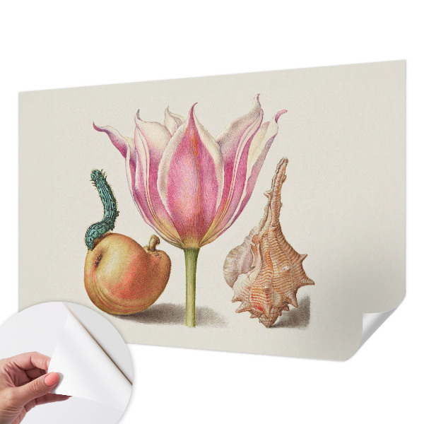 Removable wall mural featuring a natural symbiosis design