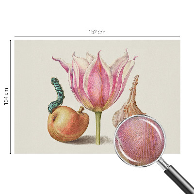 Removable wall mural featuring a natural symbiosis design