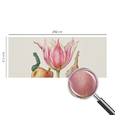Removable wall mural featuring a natural symbiosis design