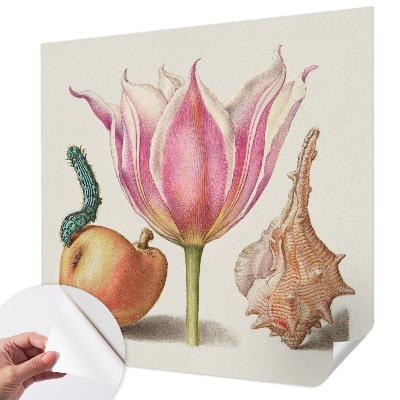 Removable wall mural featuring a natural symbiosis design