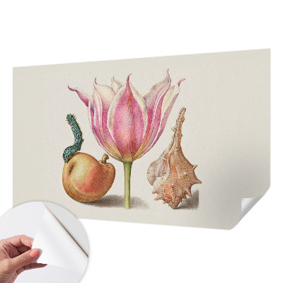 Removable wall mural featuring a natural symbiosis design