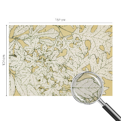 Removable wall mural wallpaper Tree leaves