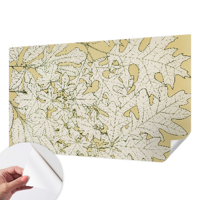 Removable wall mural wallpaper Tree leaves