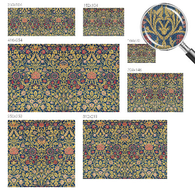 Peel and stick wall mural for bedroom with a floral pattern