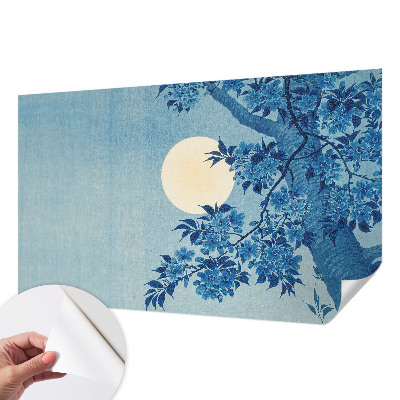 Peel and stick wall mural for kids' room Flower Moon