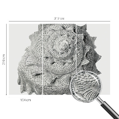 Nursery wall mural featuring The Art of Nature design