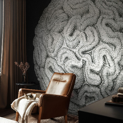 3D wall mural Spherical structure