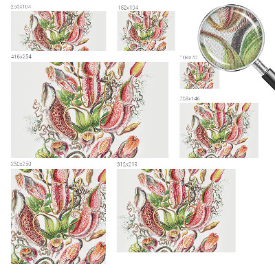 Children's wall mural Plant details
