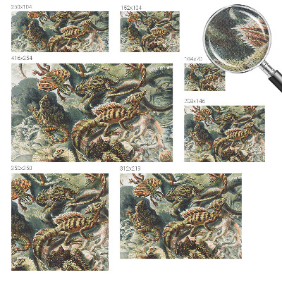 Baby room wall mural Exotic reptiles