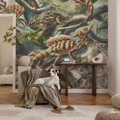 Baby room wall mural Exotic reptiles