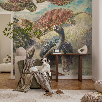Self-adhesive wall mural Turtle fauna